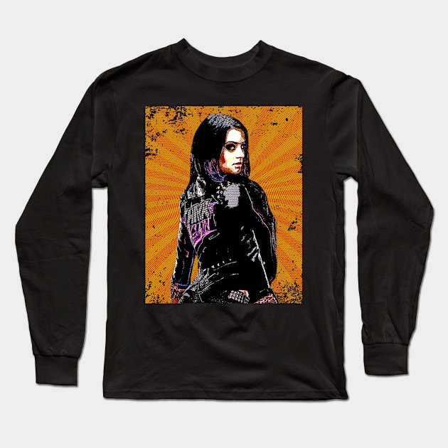 Paige // Retro Comics Style Long Sleeve T-Shirt by Kolovos Comic